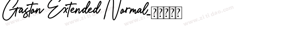 Gaston Extended Normal字体转换
